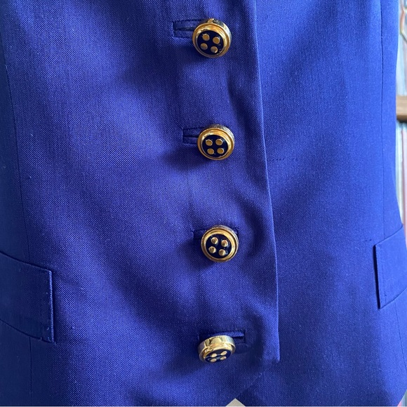 EUC MARC by MARC JACOBS Gold Button Bow Vest - size 4 - Picture 2 of 9